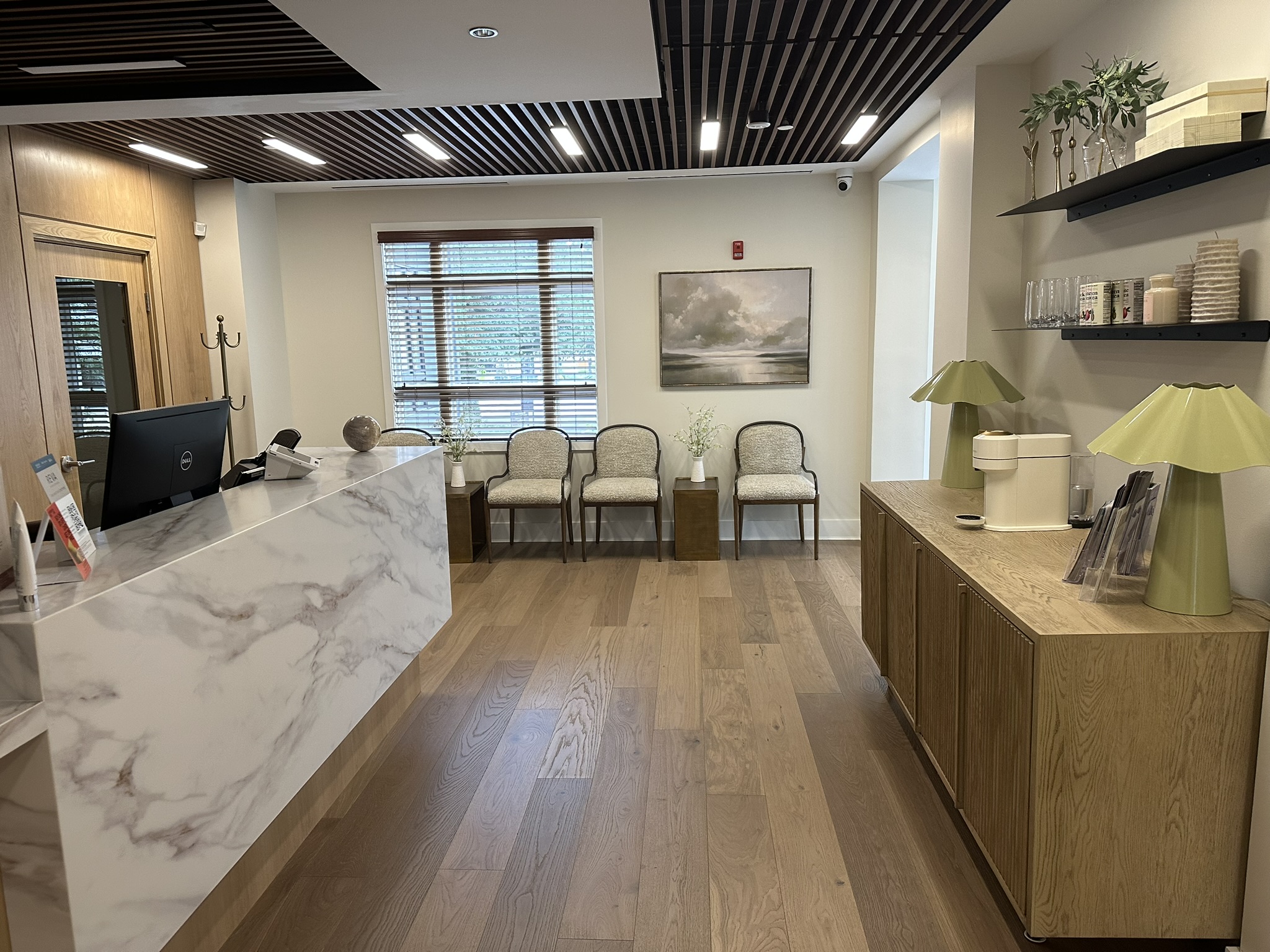 Reception and waiting area